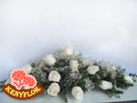 ARREGLO FINO ROSAS BLANCAS 